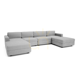 GRACIA Modulares Sofa – U-förmig, 180 x 340 x 180 cm – City Sofa Grau small 2