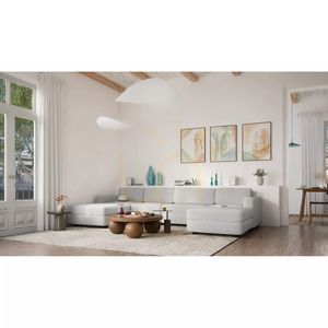 GRACIA Modulares Sofa – U-förmig, 180 x 340 x 180 cm – City Sofa Grau small 6