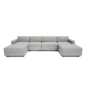 GRACIA Modulares Sofa – U-förmig, 180 x 340 x 180 cm – City Sofa Grau small 0