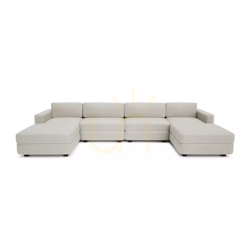 Prüfen GRACIA Modulares Sofa – U-förmig, 180 x 360 x 180 cm – creme-beiges City-Sofa