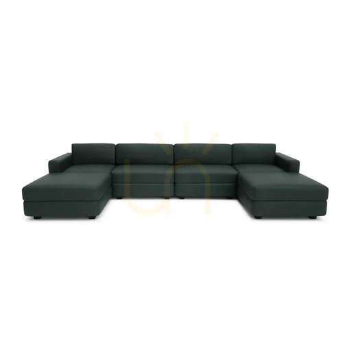Prüfen GRACIA Modulares Sofa – U-förmig, 180 x 360 x 180 cm – Green City Sofa