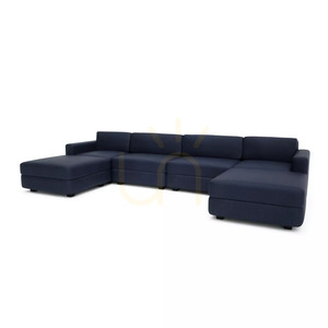 GRACIA Modulares Sofa – U-förmig, 180 x 360 x 180 cm – Dunkelblaues City-Sofa small 3