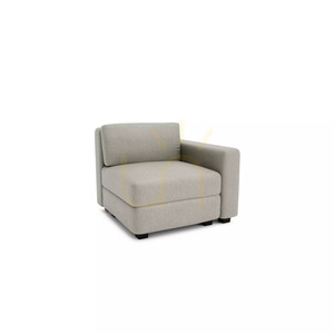 GRACIA Modulares Sofa – Endmodul – Beige-Graues City-Sofa small 2