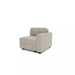 GRACIA Modulares Sofa – Endmodul – Beige-Graues City-Sofa small 3