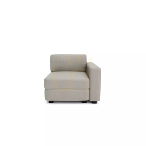 GRACIA Modulares Sofa – Endmodul – Beige-Graues City-Sofa small 0