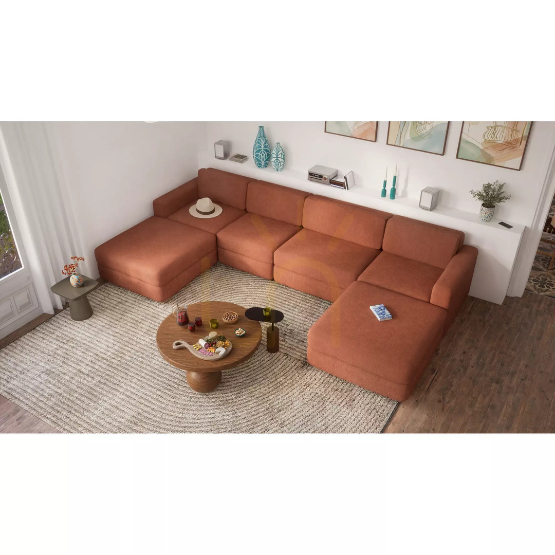 Zeige GRACIA Modulares Sofa – Endmodul – Farbe: Terrakotta von City Sofa GRACIA Modulares Sofa – Endmodul – Farbe: Terrakotta von City Sofa
