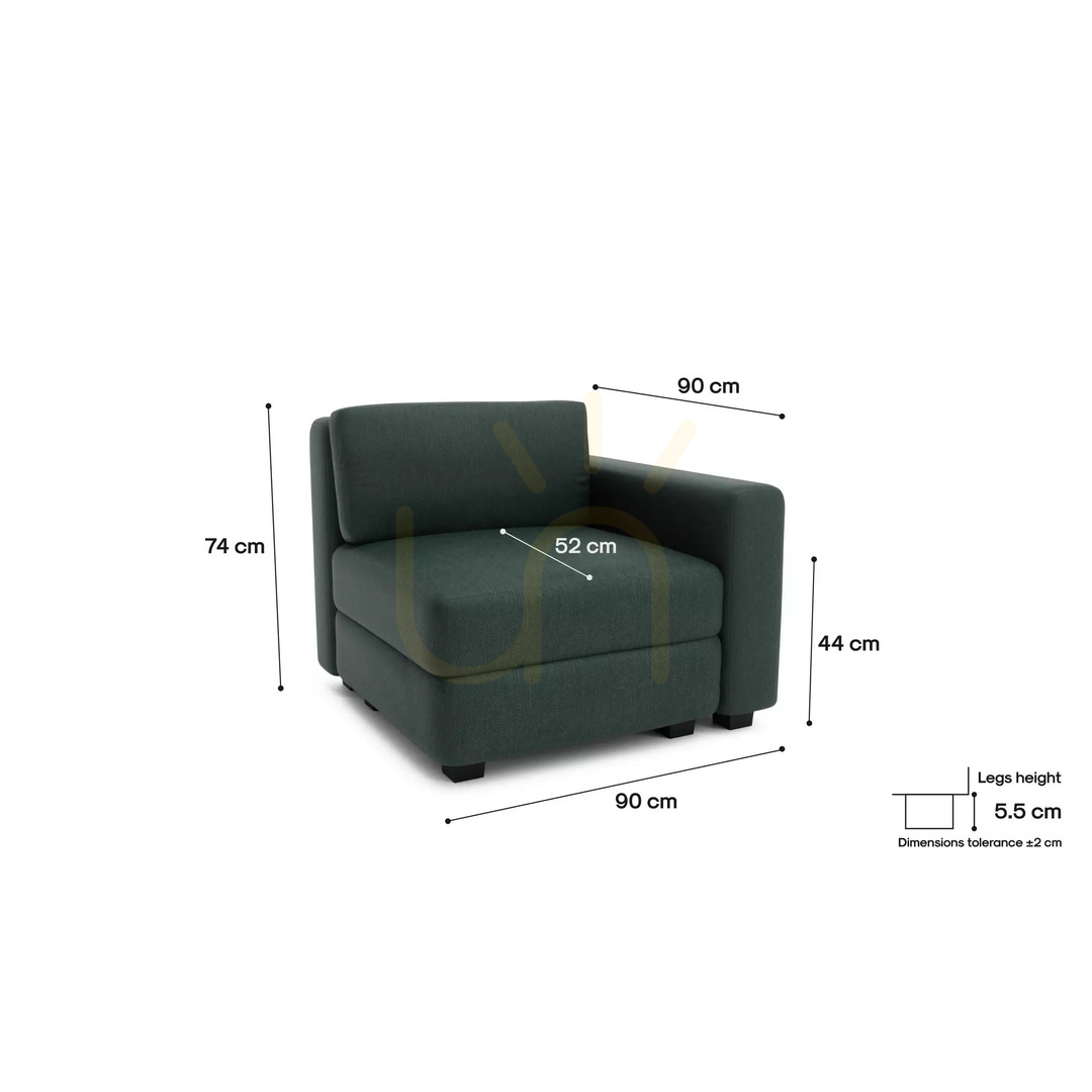 Zeige GRACIA Modulares Sofa – Endmodul – Green City Sofa GRACIA Modulares Sofa – Endmodul – Green City Sofa