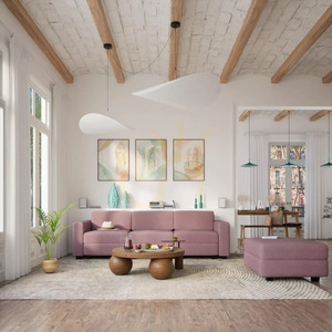 GRACIA Modulares Sofa – Endmodul – Farbe: Gedämpftes Rosa von City Sofa 1 GRACIA Modulares Sofa – Endmodul – Farbe: Gedämpftes Rosa von City Sofa small 1