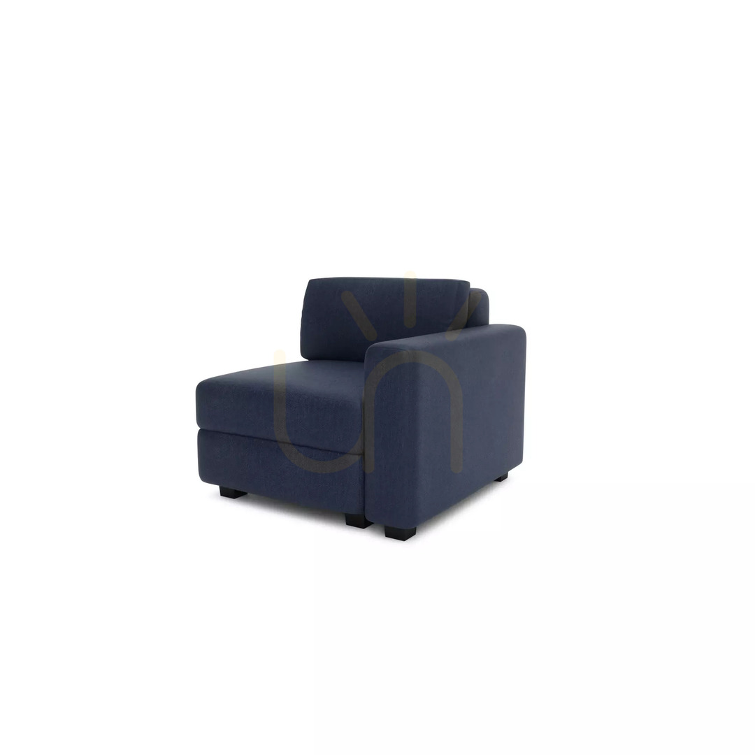 Anzeige GRACIA Modulares Sofa – Endmodul – City-Sofa in Dunkelblau GRACIA Modulares Sofa – Endmodul – City-Sofa in Dunkelblau