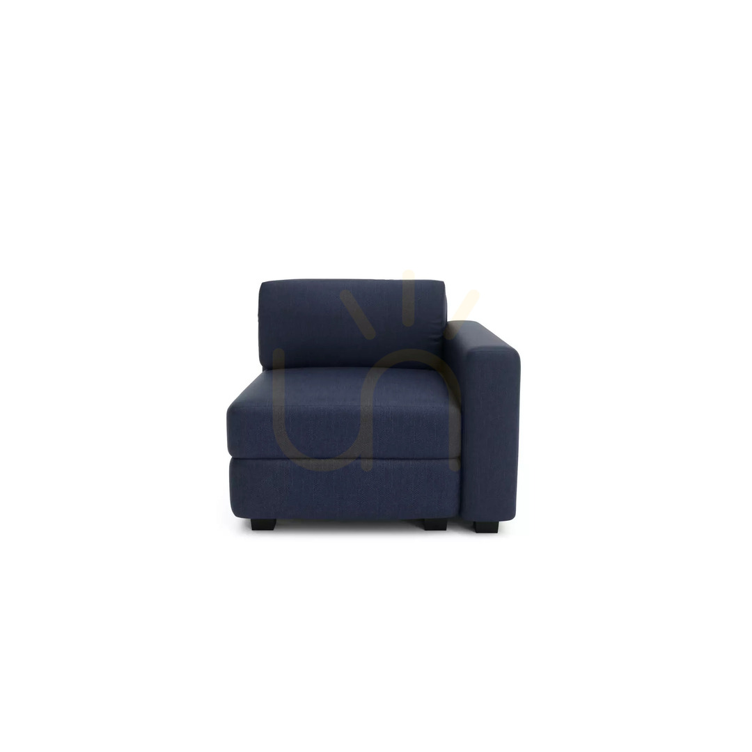 Prüfen GRACIA Modulares Sofa – Endmodul – City-Sofa in Dunkelblau GRACIA Modulares Sofa – Endmodul – City-Sofa in Dunkelblau