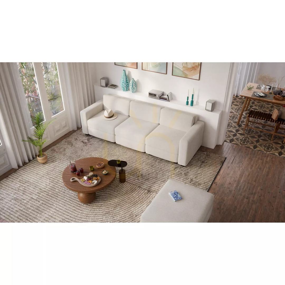 Aussicht GRACIA Modulares Sofa – Einzelmodul – Creme-Beige City Sofa GRACIA Modulares Sofa – Einzelmodul – Creme-Beige City Sofa