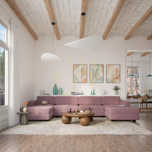 GRACIA Modulares Sofa – Großes Einzelmodul – Farbton „Muted Pink“ von City Sofa small 1