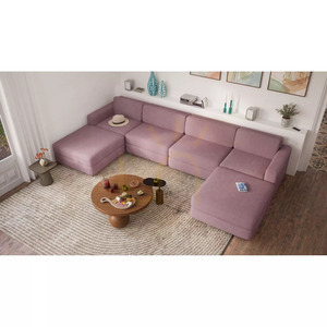 GRACIA Modulares Sofa – Großes Einzelmodul – Farbton „Muted Pink“ von City Sofa small 11