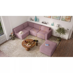 GRACIA Modulares Sofa – Großes Einzelmodul – Farbton „Muted Pink“ von City Sofa small 6