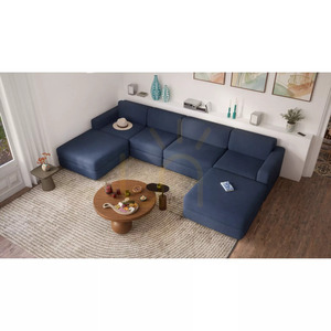 GRACIA Modulares Sofa – Großes Einzelmodul – Dunkelblaues City-Sofa small 9