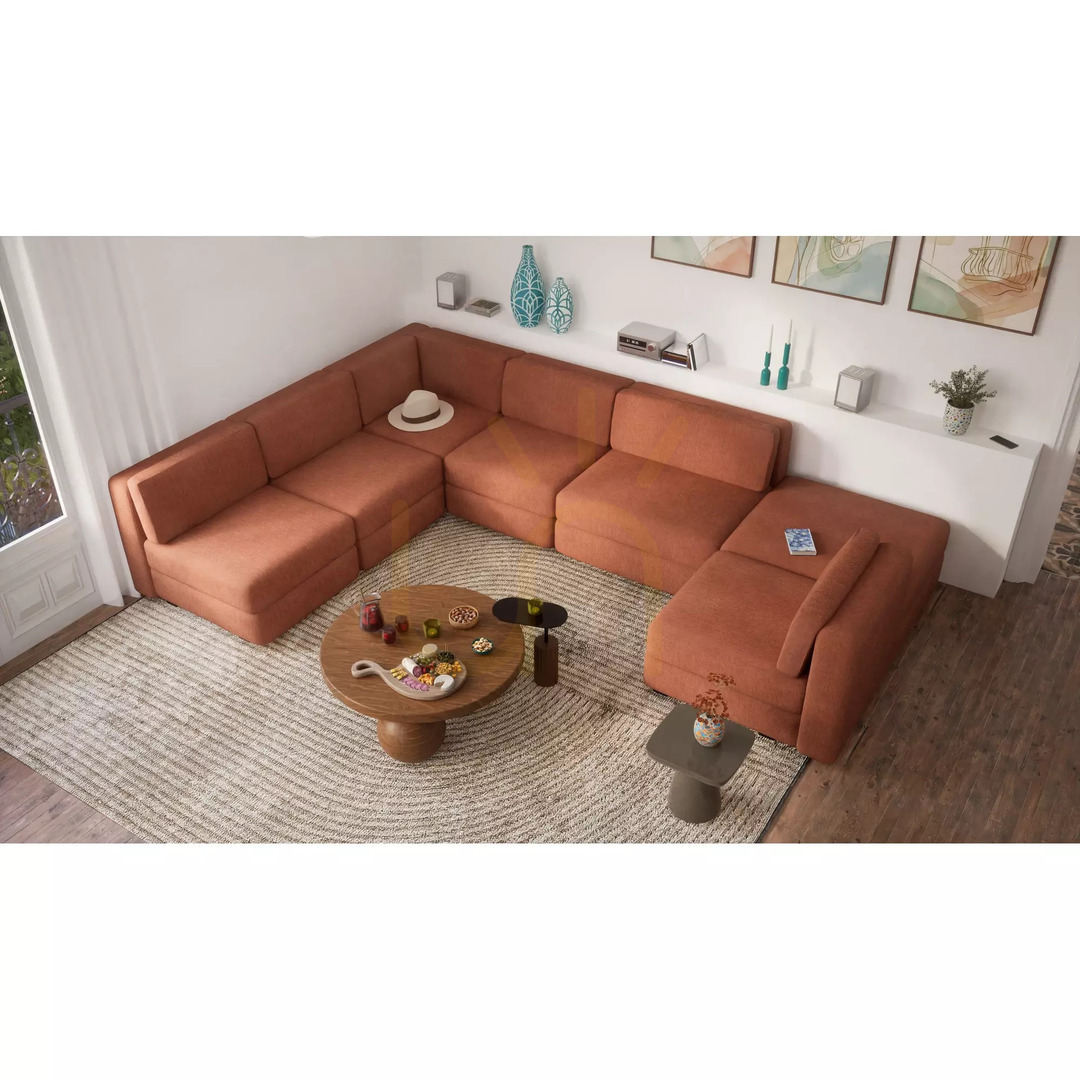 Anzeige GRACIA Modulares Sofa – Eckmodul – Farbe: Terrakotta von City Sofa GRACIA Modulares Sofa – Eckmodul – Farbe: Terrakotta von City Sofa