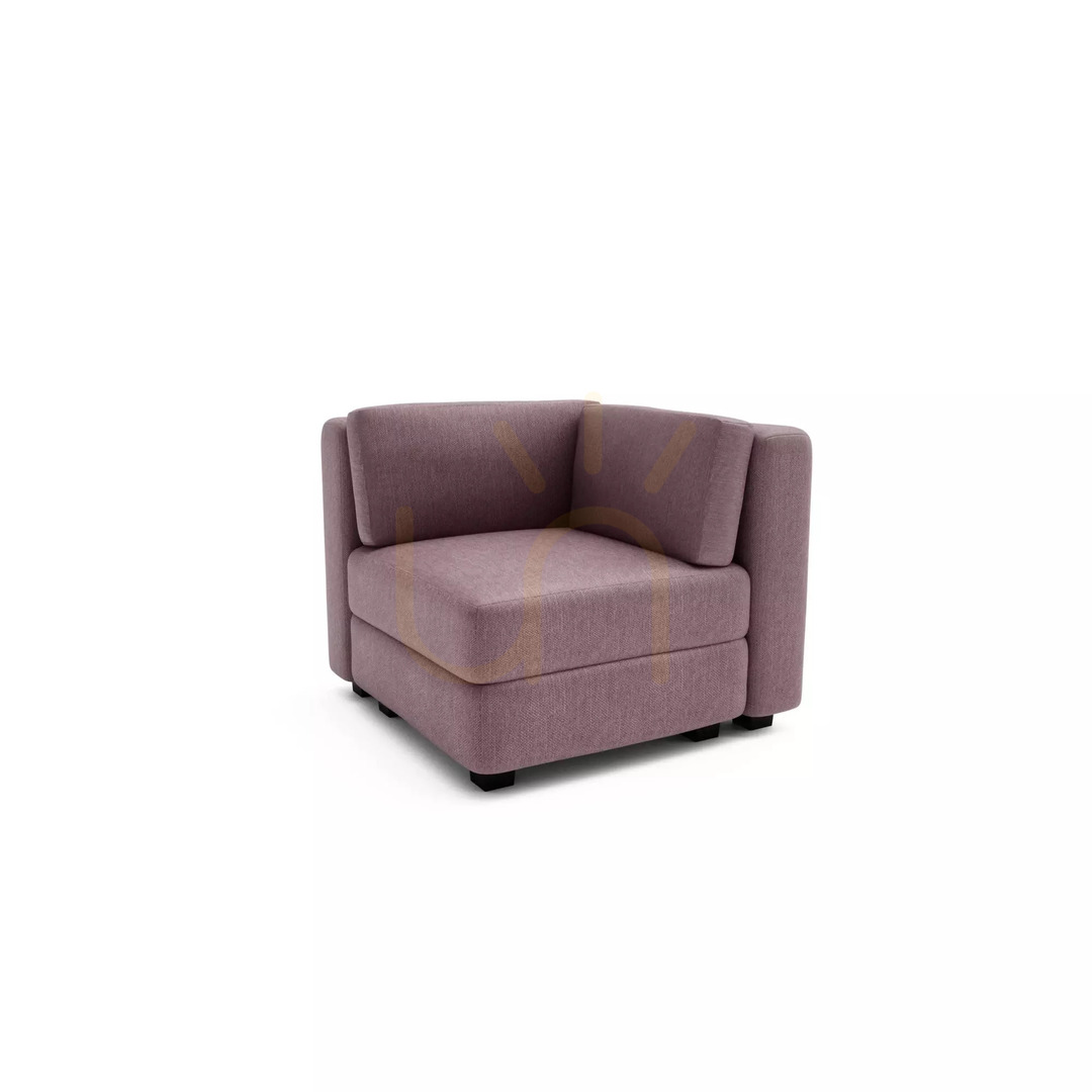 Vorschau GRACIA Modulares Sofa – Eckmodul – Farbe: Gedämpftes Rosa von City Sofa GRACIA Modulares Sofa – Eckmodul – Farbe: Gedämpftes Rosa von City Sofa