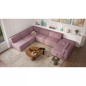 GRACIA Modulares Sofa – Eckmodul – Farbe: Gedämpftes Rosa von City Sofa 8 GRACIA Modulares Sofa – Eckmodul – Farbe: Gedämpftes Rosa von City Sofa small 8