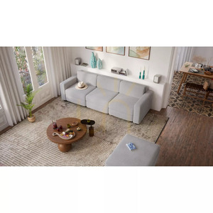 GRACIA Modulares Sofa – Ottomane – City Sofa Grau small 6