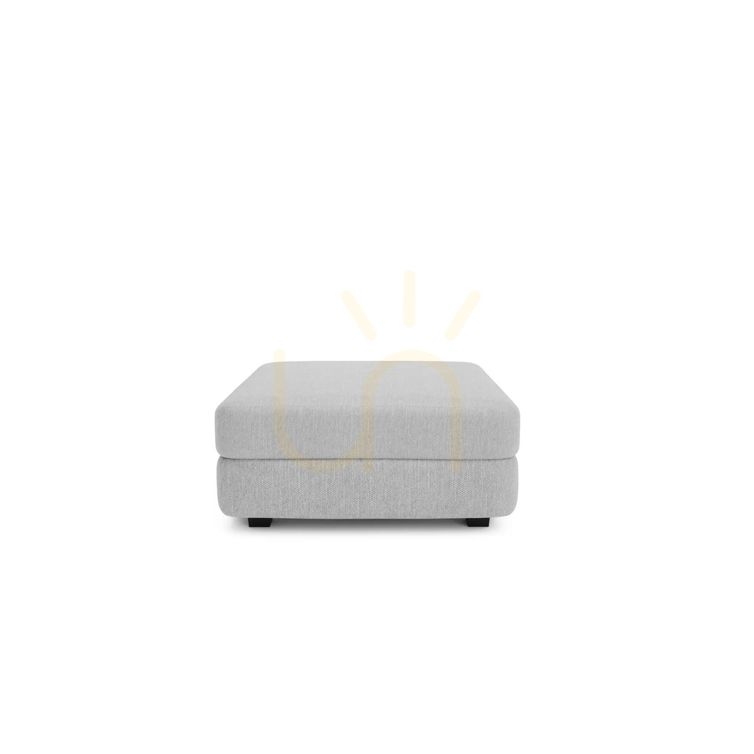 GRACIA Modular Sofa – Large Ottoman Module – City Sofa Gray