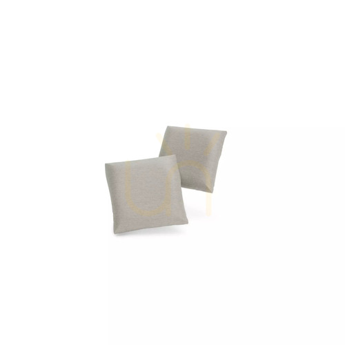 Prüfen GRACIA Kissen 45 x 45 cm – 2er-Set – Beige und Grau City Sofa