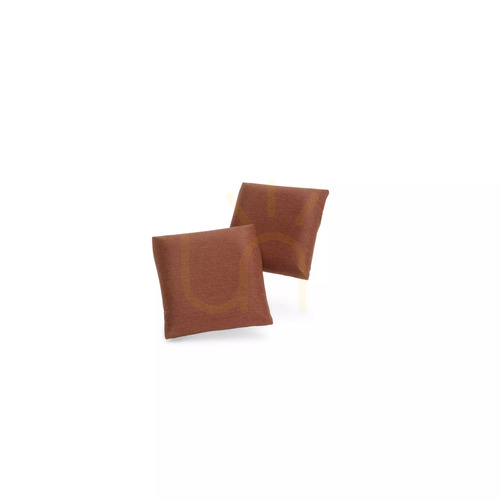 Prüfen GRACIA Kissen, 45 x 45 cm – 2er-Set – Terrakottafarben, City Sofa