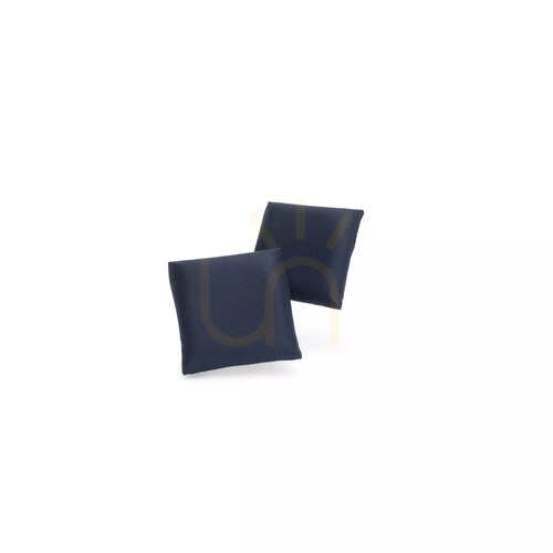 Prüfen GRACIA Kissen 45 x 45 cm – 2er-Set – Dunkelblaues City-Sofa