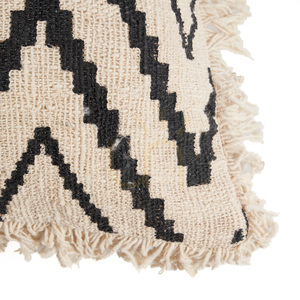 Kissenbezug BAZAR BIZAR Sahara Diamond Baumwolle Beige Naturschwarz 50x50 cm small 3