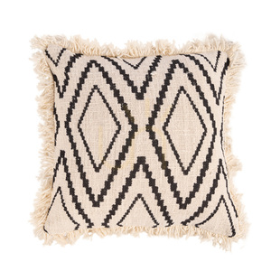 Kissenbezug BAZAR BIZAR Sahara Diamond Baumwolle Beige Naturschwarz 50x50 cm small 5