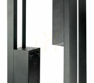 SU-MA Langer LGD-610 LED-Außenwandleuchte schwarz 61 cm IP65 small 3