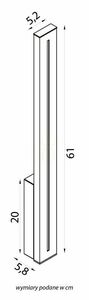 SU-MA Langer LGD-610 LED-Außenwandleuchte schwarz 61 cm IP65 small 5