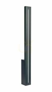 SU-MA Langer LGD-610 LED-Außenwandleuchte schwarz 61 cm IP65 small 0