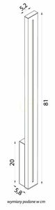 SU-MA Langer LGD-810 LED-Fassadenleuchte schwarz 81 cm IP65 small 5