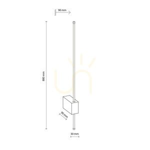Lixa Black 12 W LED-Wandleuchte small 7