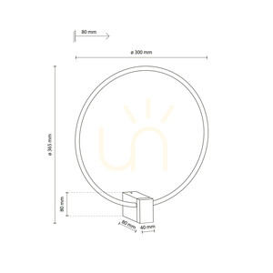 Vexa Brown 6 W LED-Wandleuchte small 8