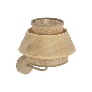 Kalum Wandleuchte aus Holz 1xE27 small 3
