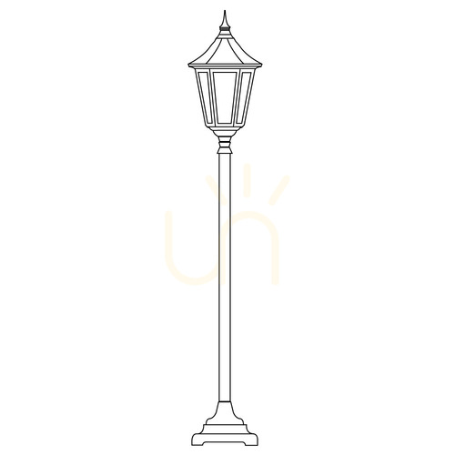 Prüfen Modena 304BD Gold E27 NORLYS Lichtmast