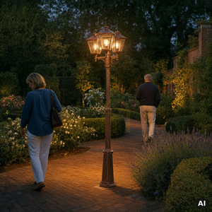 Gartenlaterne LONDON 483BC 3 x E27 Kupferpatina NORLYS small 3