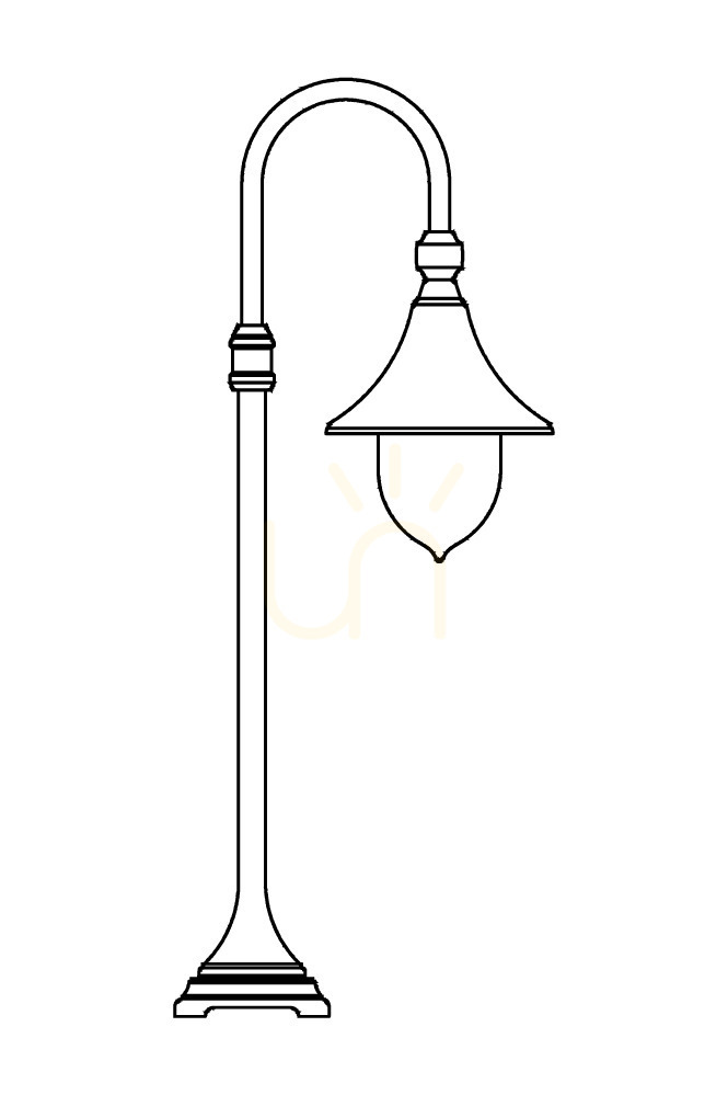 Prüfen Florence 805BS Silber E27 NORLYS Lichtmast Florence 805BS Silber E27 NORLYS Lichtmast