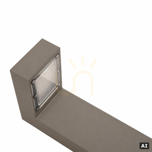 LED-Gartenpoller NORLYS Asker 1310GB beigegrau, 7,2 W, 3000 K, dimmbar, IP65, 55 cm small 1