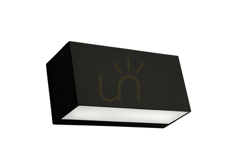 Prüfen Schwarze LED-Außenwandleuchte NORLYS Asker MD1529BL mit Sensor 9,4 W 241 lm 2700 K IP65