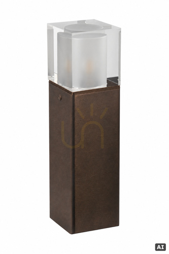 Prüfen Arendal Mini 1566BC LED-Pollerleuchte 37 cm, Schwarz mit Kupferpatina, NORLYS