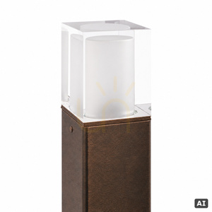 Arendal Mini 1566BC LED-Pollerleuchte 37 cm, Schwarz mit Kupferpatina, NORLYS small 1