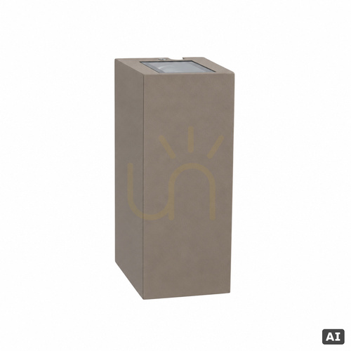 Prüfen LED-Außenwandleuchte Norlys Lillehammer DC1585GB graubeige RAL 7006, 24 V DC, Uplight 4°, IP65