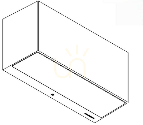Prüfen Asker 1721CS LED-Außenwandleuchte in Rostfarbe von NORLYS