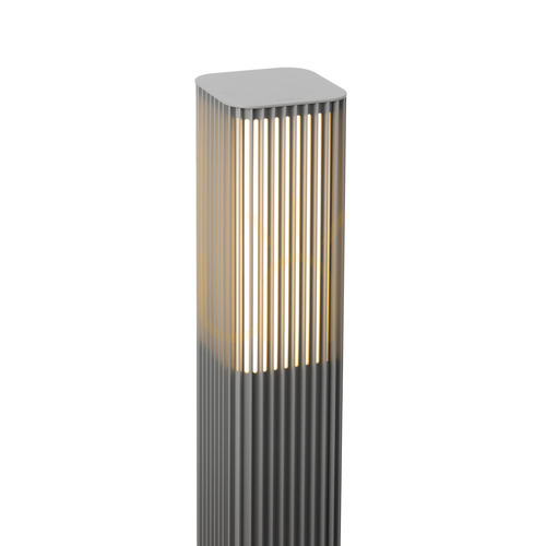 Prüfen LED-Pollerleuchte Astrid 2202AL hellgrau RAL 9006, 55 cm, 4000 K, DALI2 – NORLYS