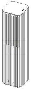 NORLYS Astrid 2203CS LED-Poller in Cortenstahl-Optik 10,6 W 2700 K DALI2 55 cm small 0