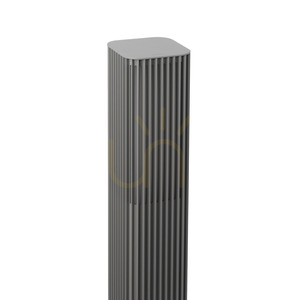 NORLYS Astrid 2206AL LED-Poller, Hellgrau RAL 9006, 10,6 W 4000 K, 55 cm, TRIAC-dimmbar small 1