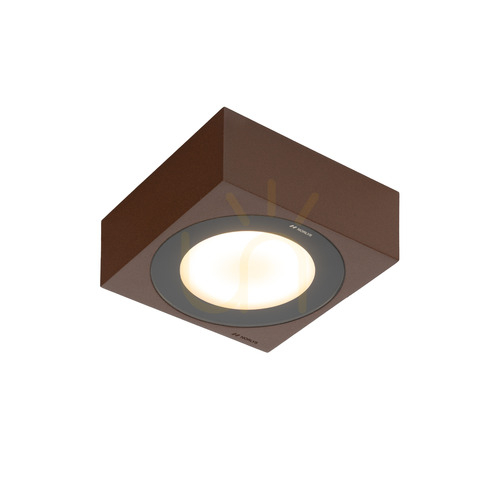 Prüfen Hitra 2461CS Rostfarbene LED-Deckenleuchte für den Außenbereich, NORLYS