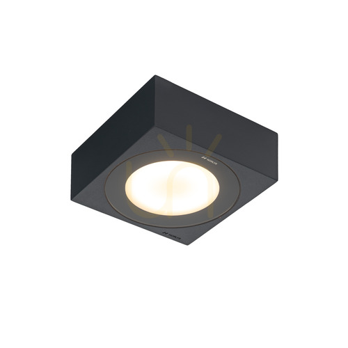 Prüfen NORLYS Hitra 2461GR graphitfarbene LED-Außen-Deckenleuchte
